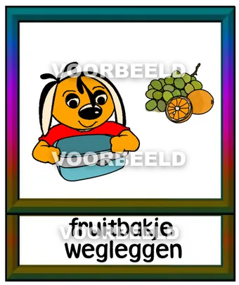 Fruitbakje wegleggen