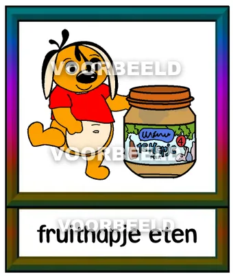 Fruithapje eten