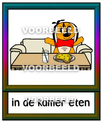 In de kamer eten2