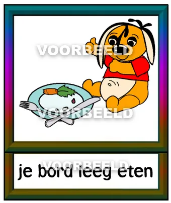 Je bord leeg eten
