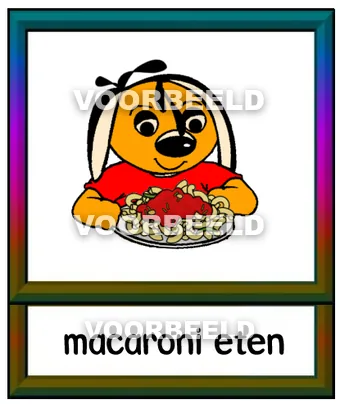 Macaroni eten