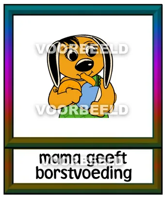 Mama geeft borstvoeding
