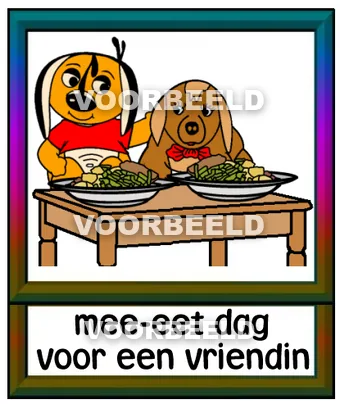 Mee-eet dag voor een vriendin