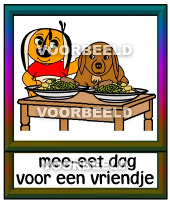 Mee-eet dag voor een vriendje