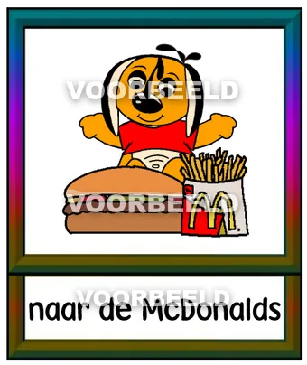 Naar mc donalds