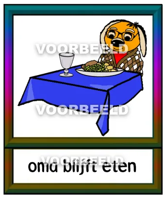 Oma blijft eten