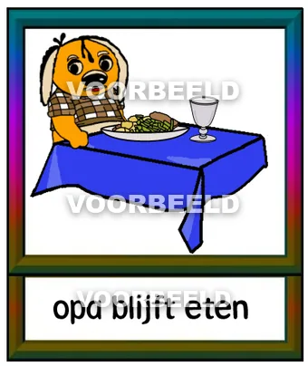 Opa blijft eten