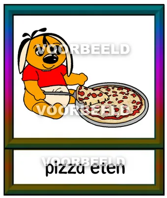 Pizza eten