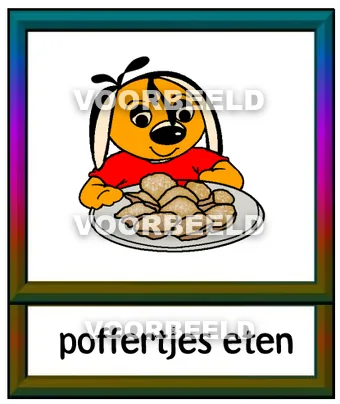 Poffertjes eten