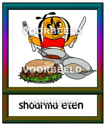 Shoarma eten