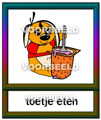 Toetje eten