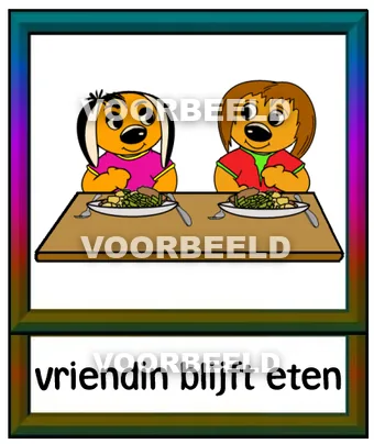 Vriendin blijft eten2