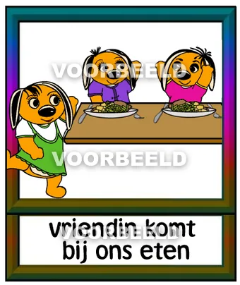 Vriendin komt bij ons eten2