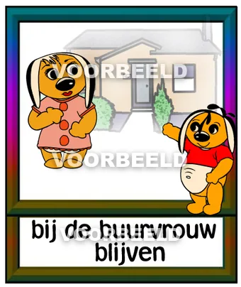 Bij de buurvrouw blijven