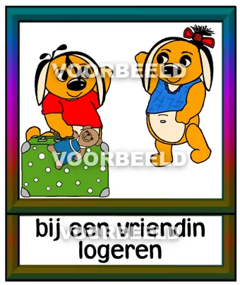 Bij een vriendin logeren