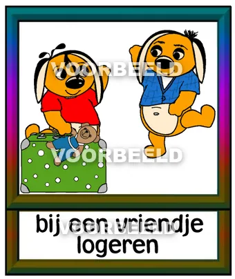 Bij een vriendje logeren