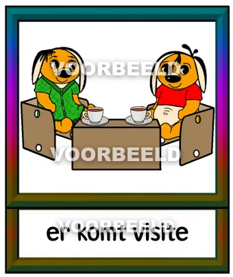 Er komt visite