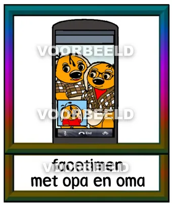 Facetimen met opa en oma