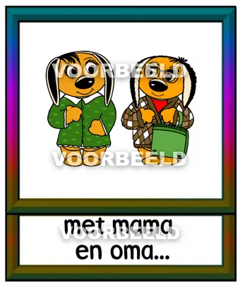 Met mama en oma...