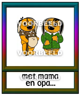 Met mama en opa...