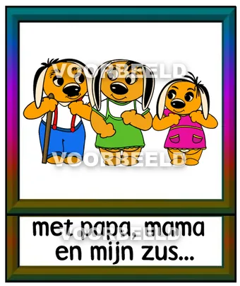 Met papa mama en mijn zus