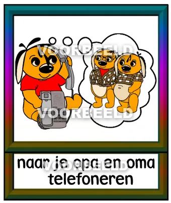 Naar je opa en oma telefoneren