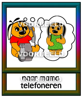 Naar mama telefoneren
