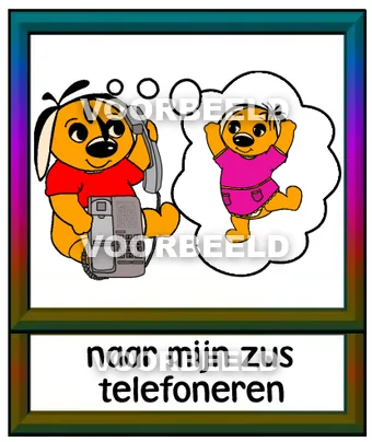 Naar mijn zus telefoneren