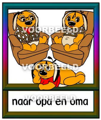 Naar opa en oma