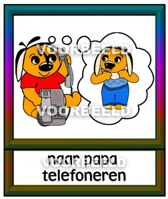 Naar papa telefoneren