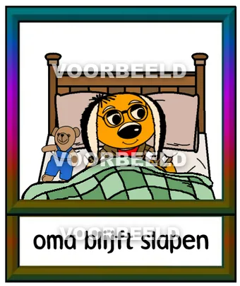 Oma blijft slapen