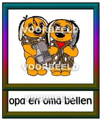 Opa en oma bellen