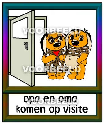 Opa en oma komen op visite