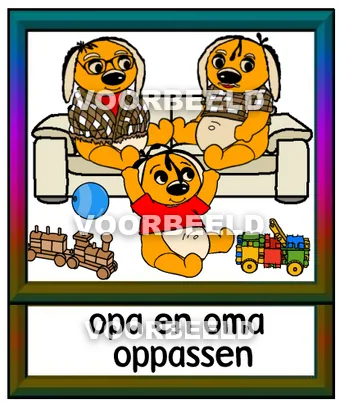 Opa en oma oppassen