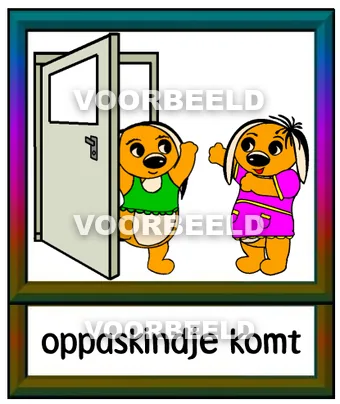 Oppaskindje komt