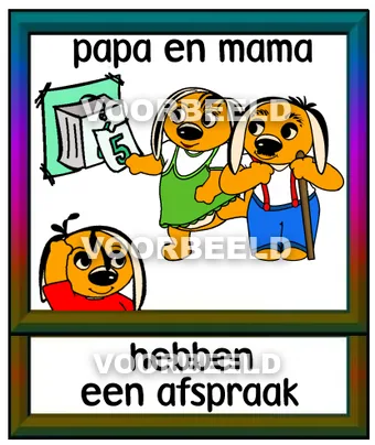 Papa en mama hebben een afspraak