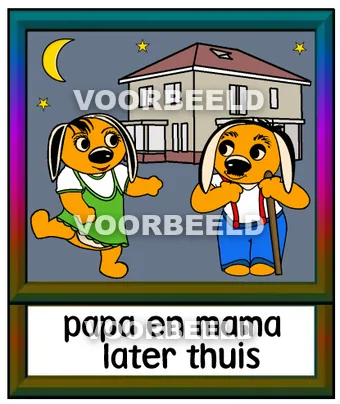 Papa en mama later thuis