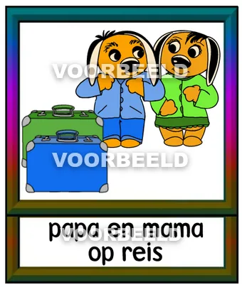 Papa en mama op reis