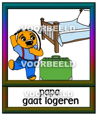 Papa gaat logeren