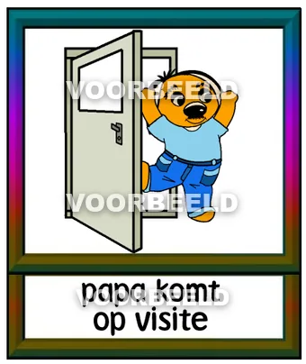 Papa komt op visite