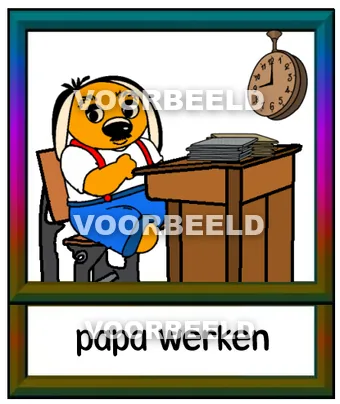 Papa werken