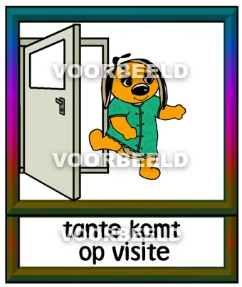 Tante komt op visite