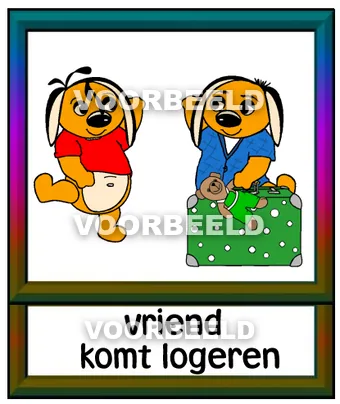 Vriend komt logeren