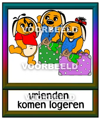 Vrienden komen logeren