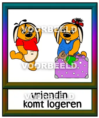 Vriendin komt logeren