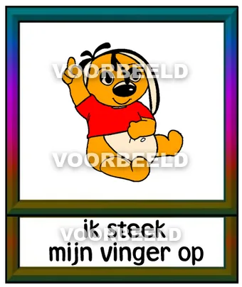 Ik steek mijn vinger op
