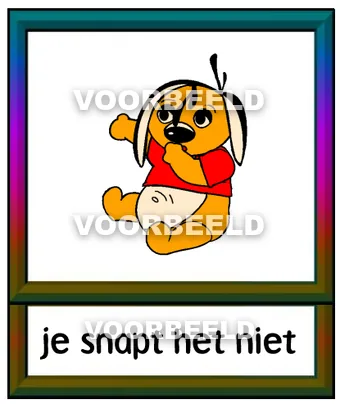 Je snapt het niet