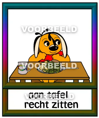 Aan tafel recht zitten
