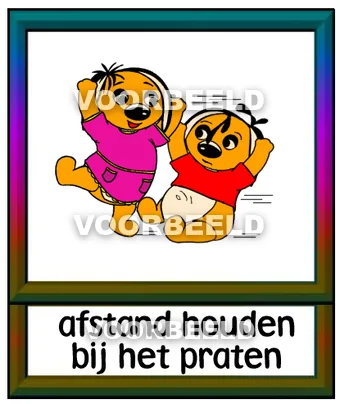 Afstand houden bij het praten