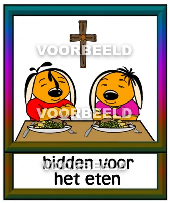 Bidden voor het eten